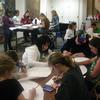 Inter-District Students work on their mural designs at CAFTA's Forum